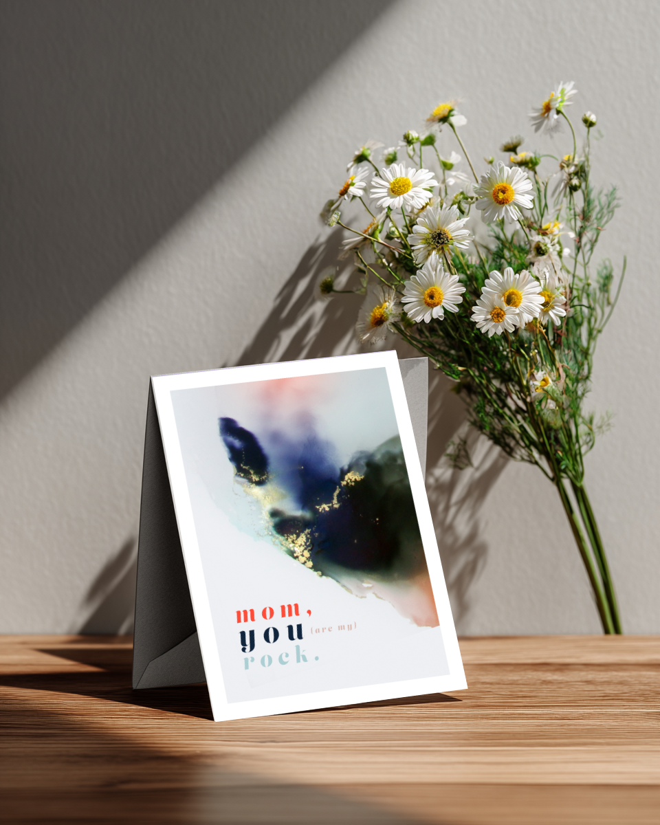 Greeting Card Mom You Are My Rock