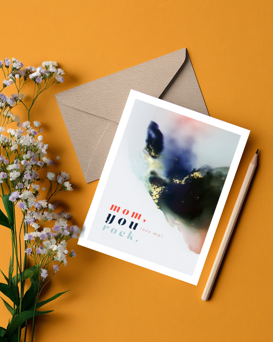 Greeting Card Mom You Are My Rock