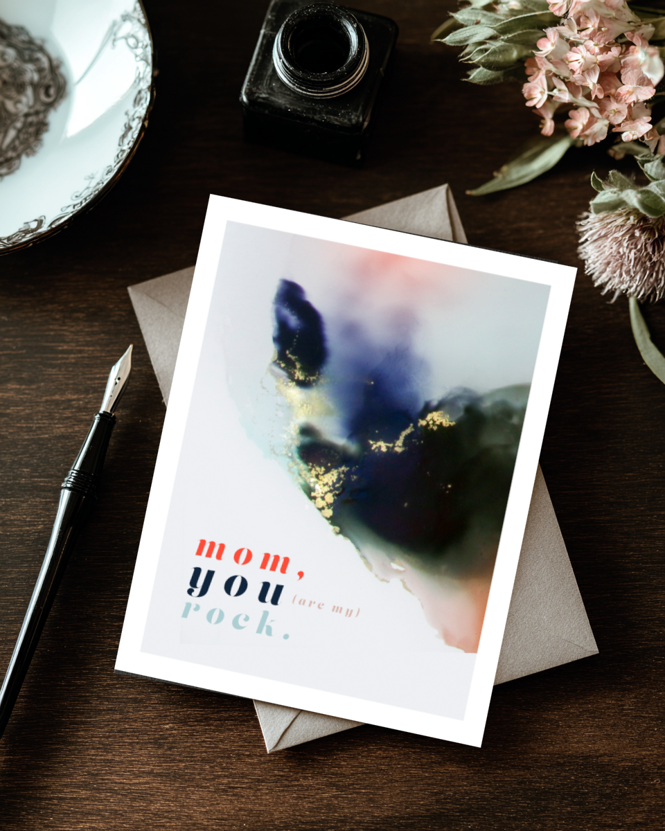 Greeting Card Mom You Are My Rock