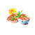 Watercolor illustration, watercolor painting veggies fish sushi salmon food illustration by Marta Spendowska
