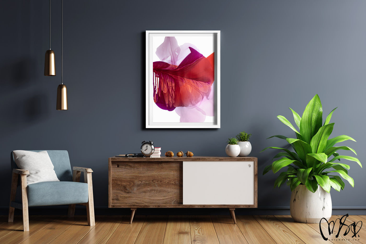 Modern Fine Art for Home Decor Abstract Watercolor Painting Aurora by Marta Spendowska