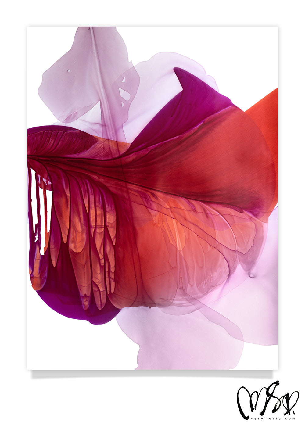 Modern Fine Art for Home Decor Abstract Watercolor Painting Aurora by Marta Spendowska