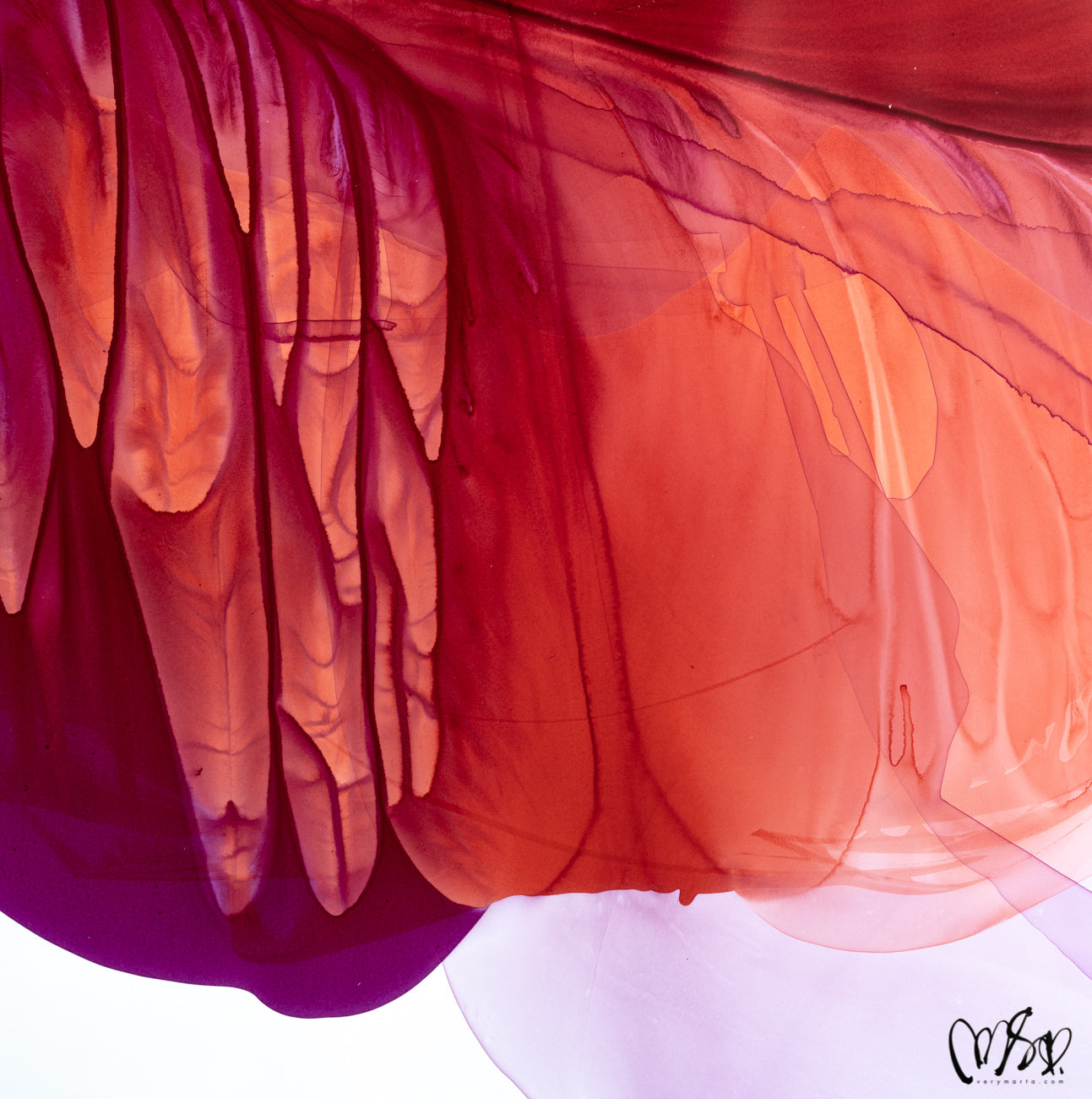 Modern Fine Art for Home Decor Abstract Watercolor Painting Aurora by Marta Spendowska