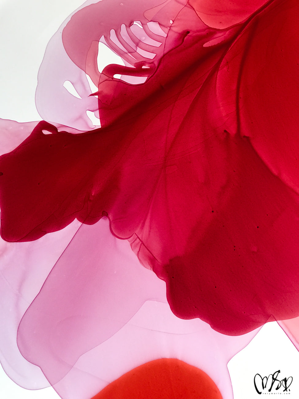 Modern Fine Art for Home Decor Abstract Watercolor Painting Cinnamön (Copy) by Marta Spendowska