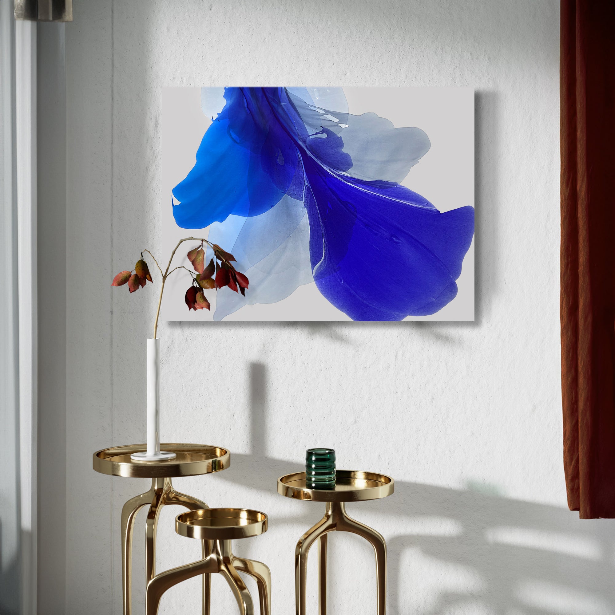 Modern Fine Art for Home Decor Abstract Watercolor Painting Electra 30x40" by Marta Spendowska