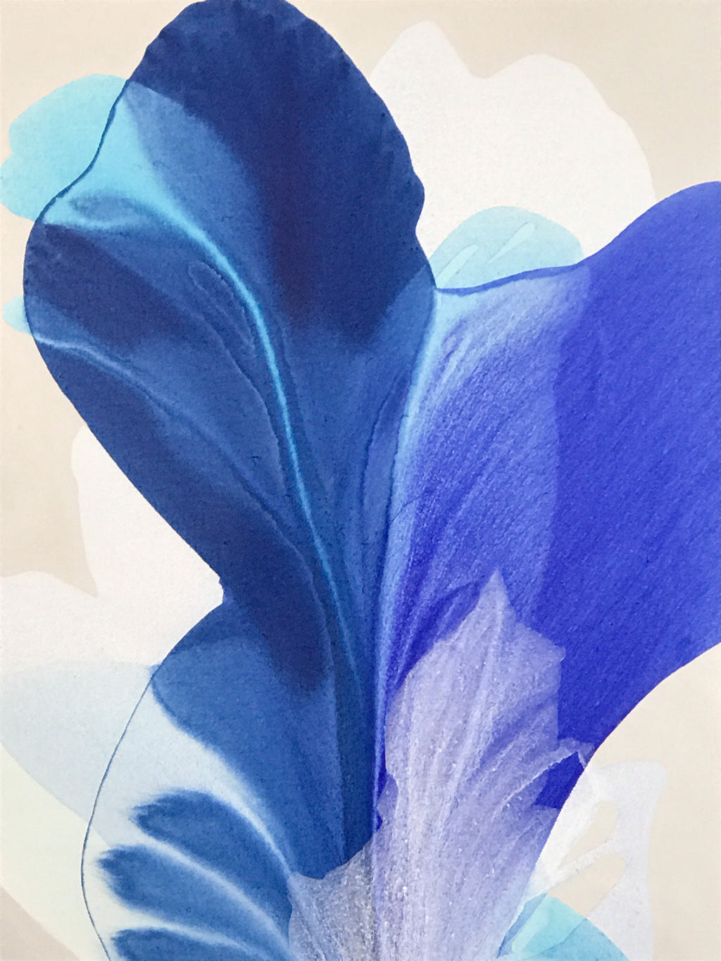 Modern Fine Art for Home Decor Abstract Watercolor Painting Gods of Spring have spoken 40x30" by Marta Spendowska