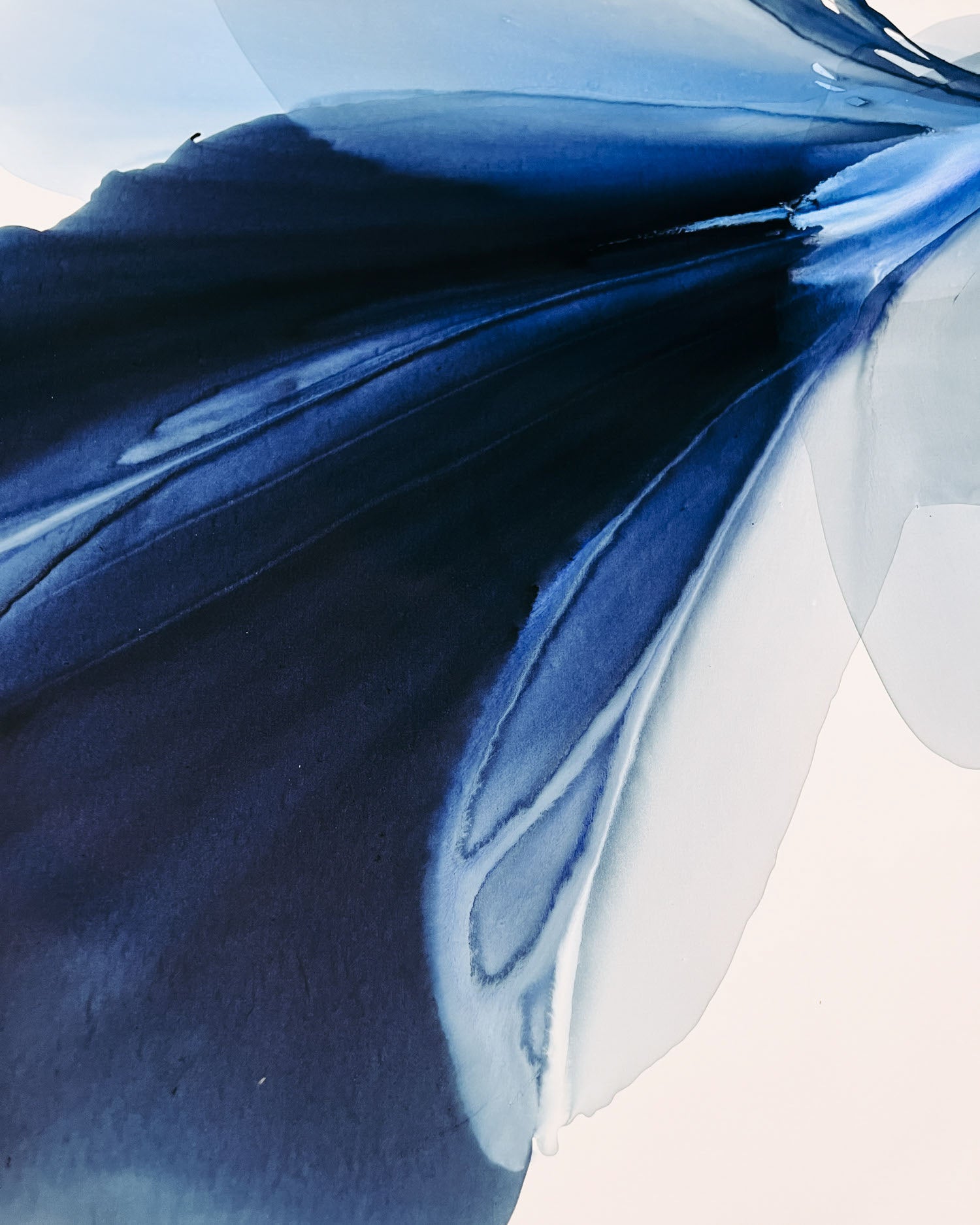 Modern Fine Art for Home Decor Abstract Watercolor Painting Kfïat 30x40" by Marta Spendowska