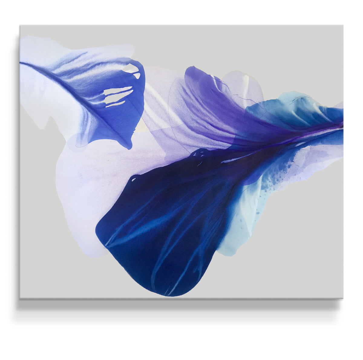 Modern Fine Art for Home Decor Abstract Watercolor Painting Like Peacock birds 60x50" by Marta Spendowska