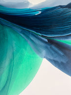 Modern Fine Art for Home Decor Abstract Watercolor Painting Lota 30x40" by Marta Spendowska