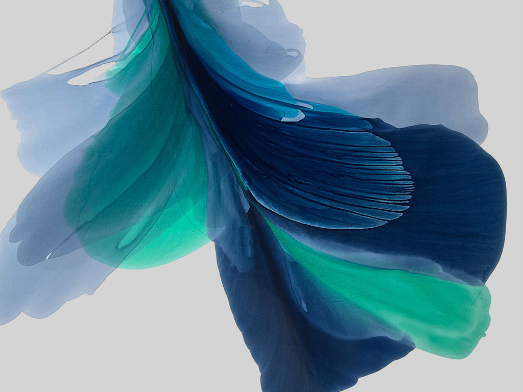 Modern Fine Art for Home Decor Abstract Watercolor Painting Lota 30x40" by Marta Spendowska