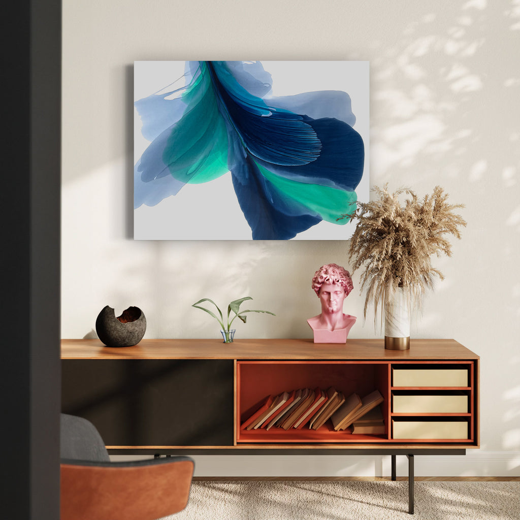 Modern Fine Art for Home Decor Abstract Watercolor Painting Lota 30x40" by Marta Spendowska