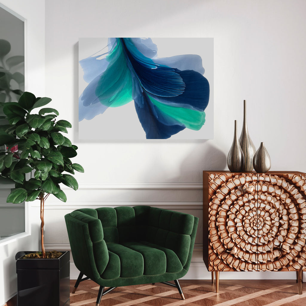 Modern Fine Art for Home Decor Abstract Watercolor Painting Lota 30x40" by Marta Spendowska