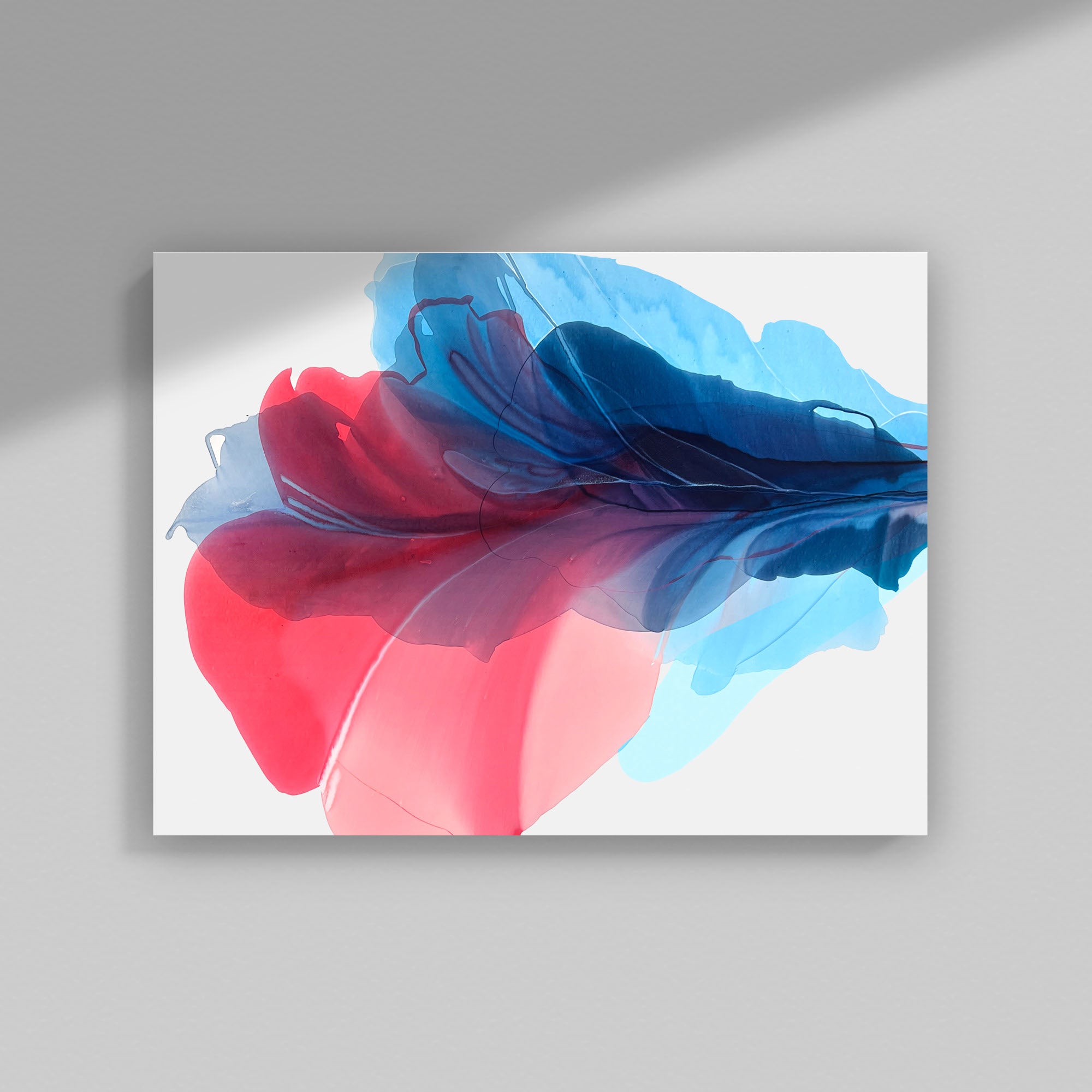 Modern Fine Art for Home Decor Abstract Watercolor Painting Lusta 30x40" by Marta Spendowska