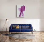 Modern Fine Art for Home Decor Abstract Watercolor Painting Smitten by flower' blushing 36x24" by Marta Spendowska