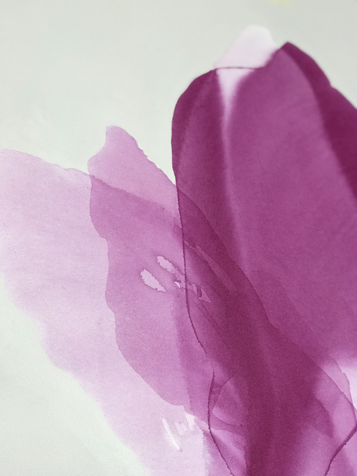 Modern Fine Art for Home Decor Abstract Watercolor Painting Smitten by flower' blushing 36x24" by Marta Spendowska