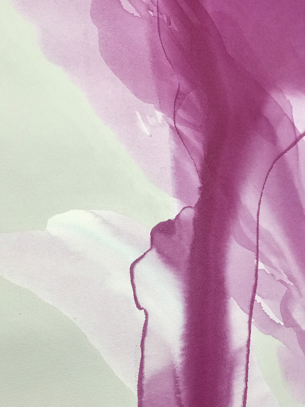 Modern Fine Art for Home Decor Abstract Watercolor Painting Smitten by flower' blushing 36x24" by Marta Spendowska