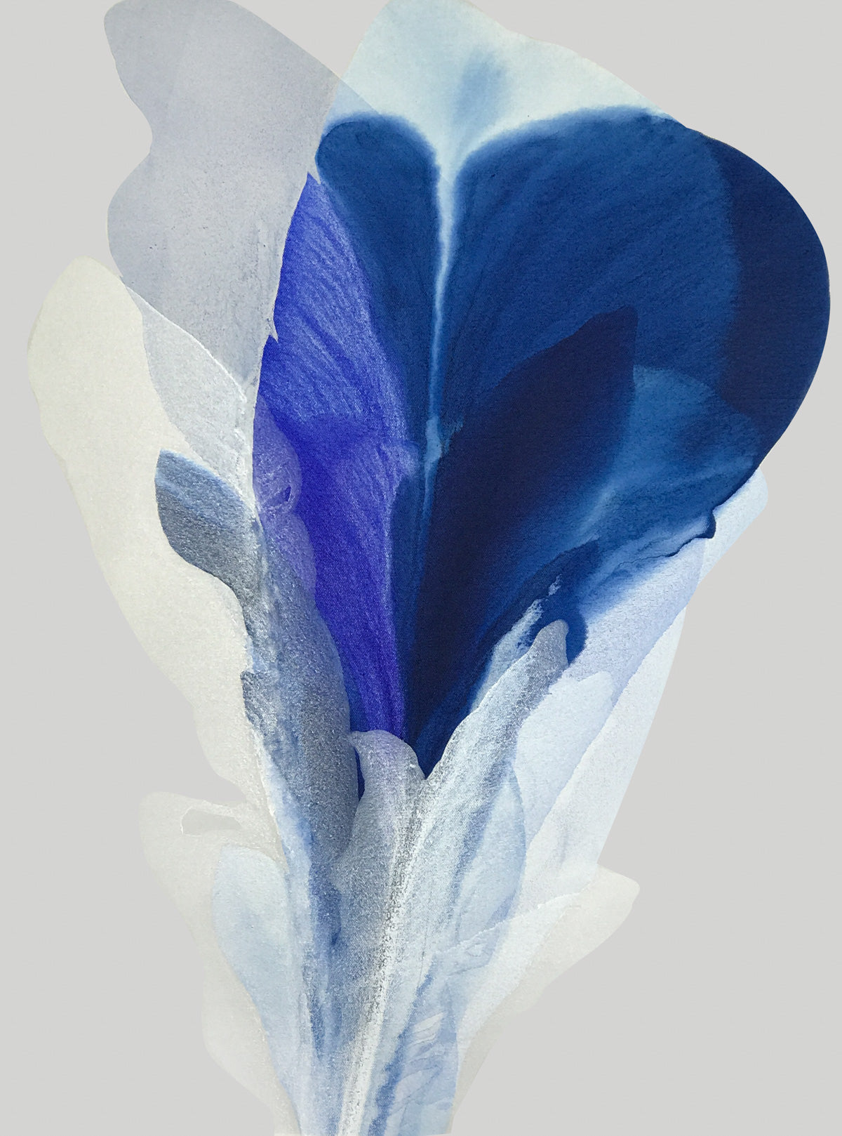 Modern Fine Art for Home Decor Abstract Watercolor Painting The fortune of being the flower in bloom 31x23" by Marta Spendowska