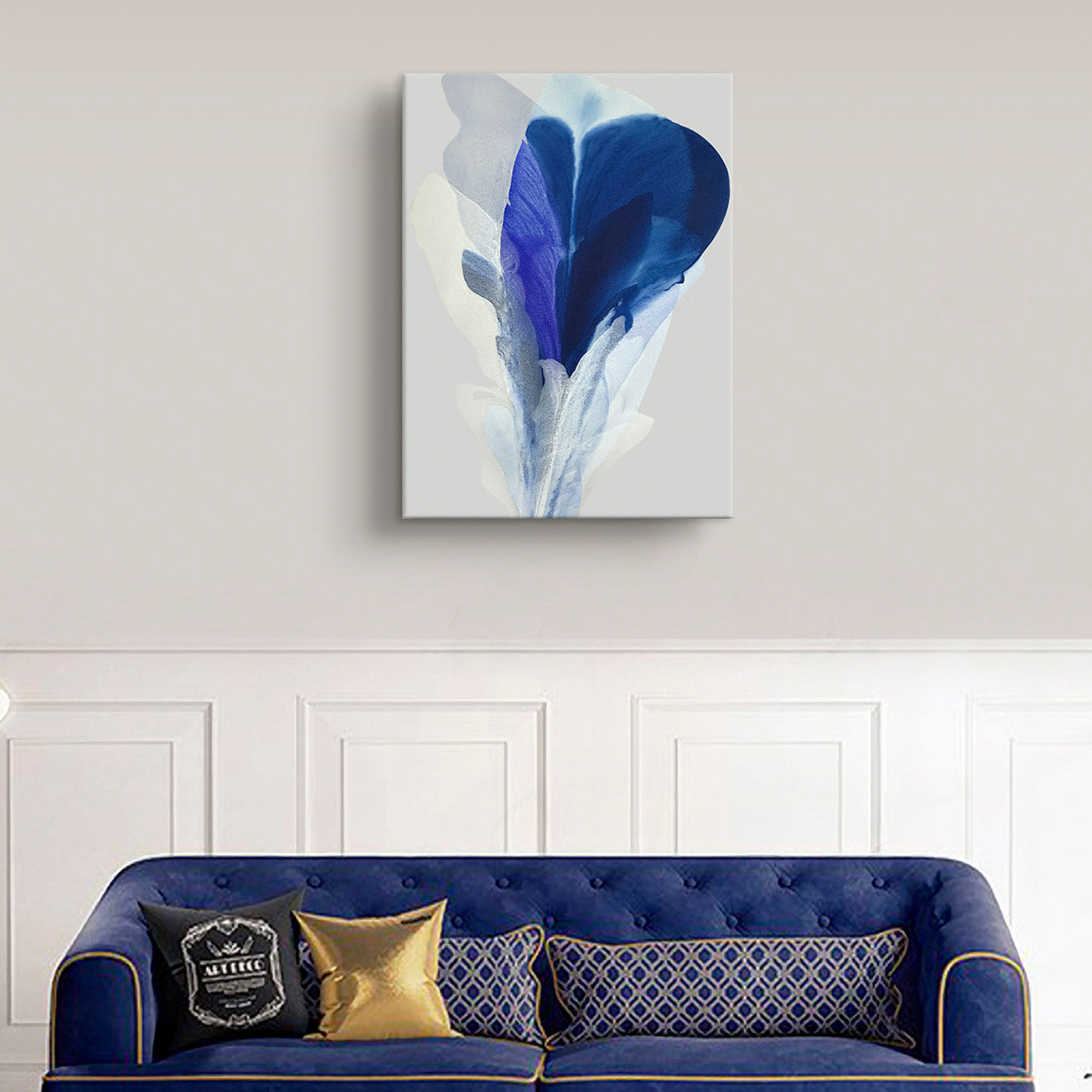 Modern Fine Art for Home Decor Abstract Watercolor Painting The fortune of being the flower in bloom 31x23" by Marta Spendowska