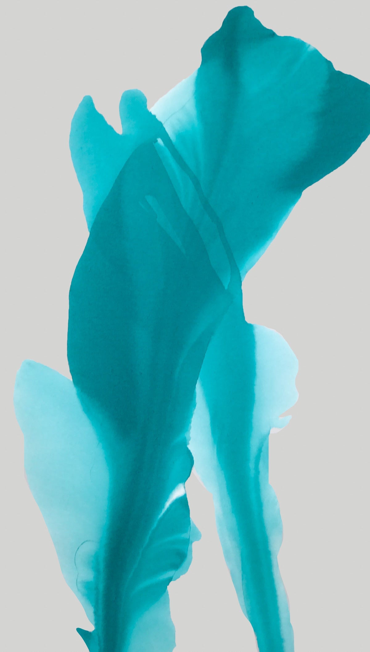 Modern Fine Art for Home Decor Abstract Watercolor Painting The fragrance of tomorrow's premonition 40x23" by Marta Spendowska