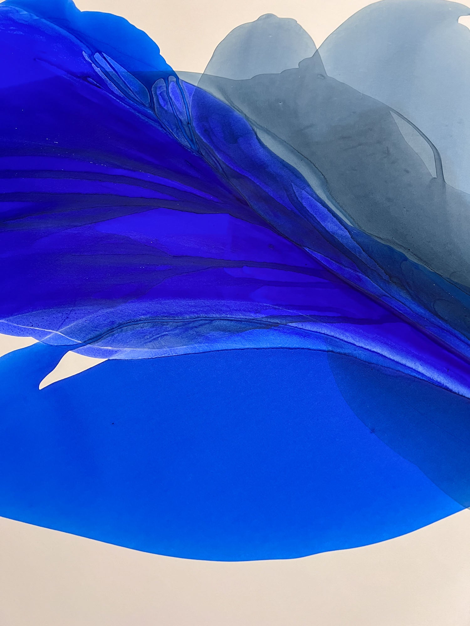 Modern Fine Art for Home Decor Abstract Watercolor Painting Vera 30x40" by Marta Spendowska