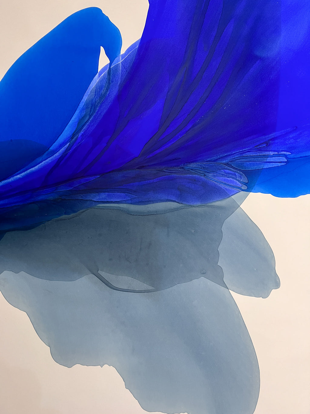 Modern Fine Art for Home Decor Abstract Watercolor Painting Vera 30x40" by Marta Spendowska