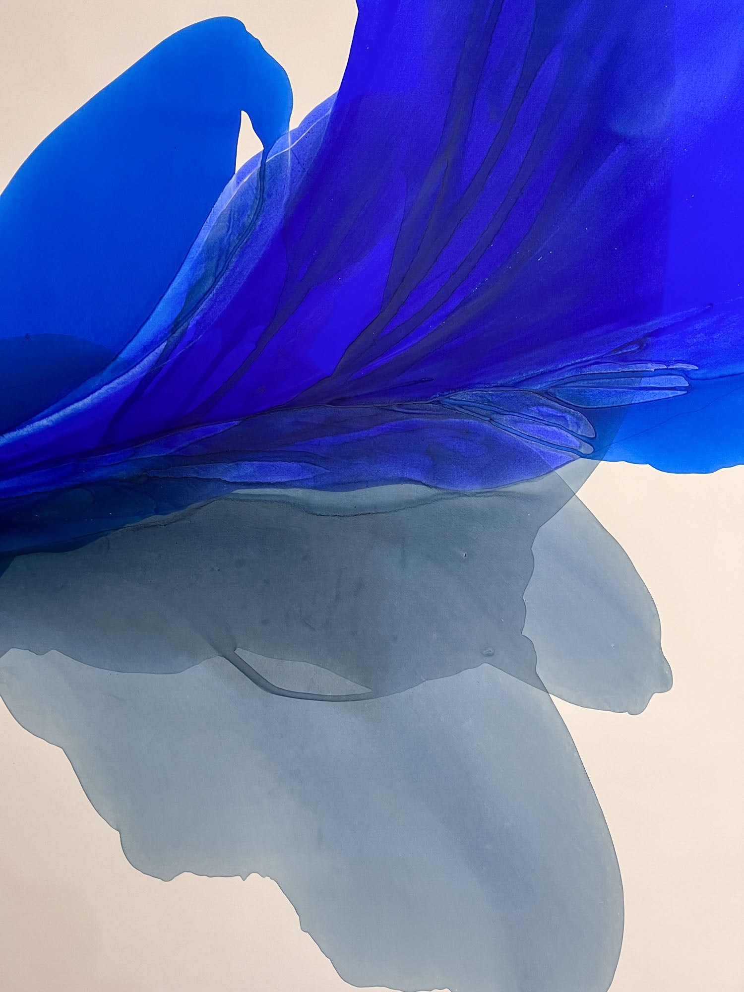 Modern Fine Art for Home Decor Abstract Watercolor Painting Vera 30x40" by Marta Spendowska