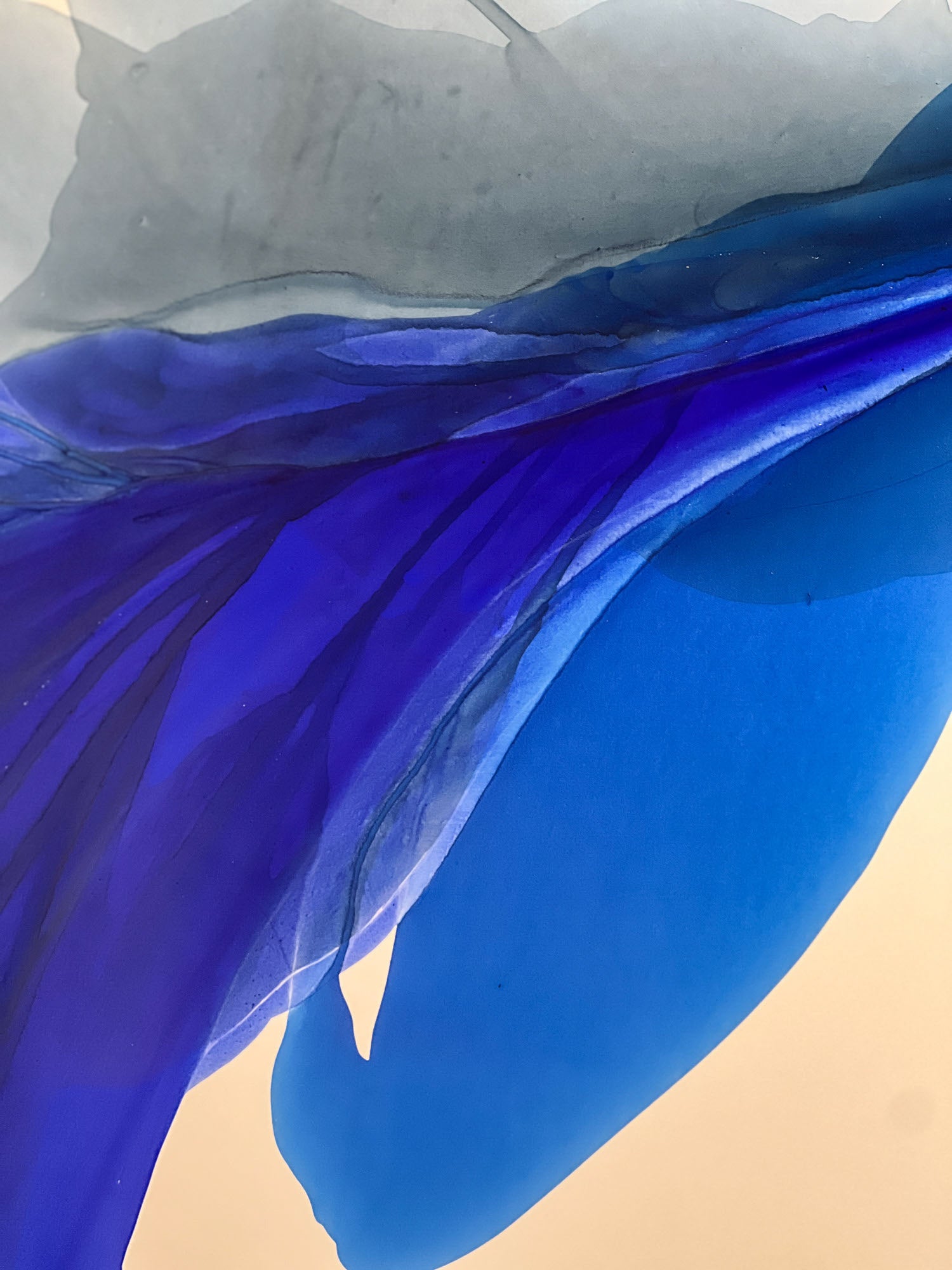 Modern Fine Art for Home Decor Abstract Watercolor Painting Vera 30x40" by Marta Spendowska