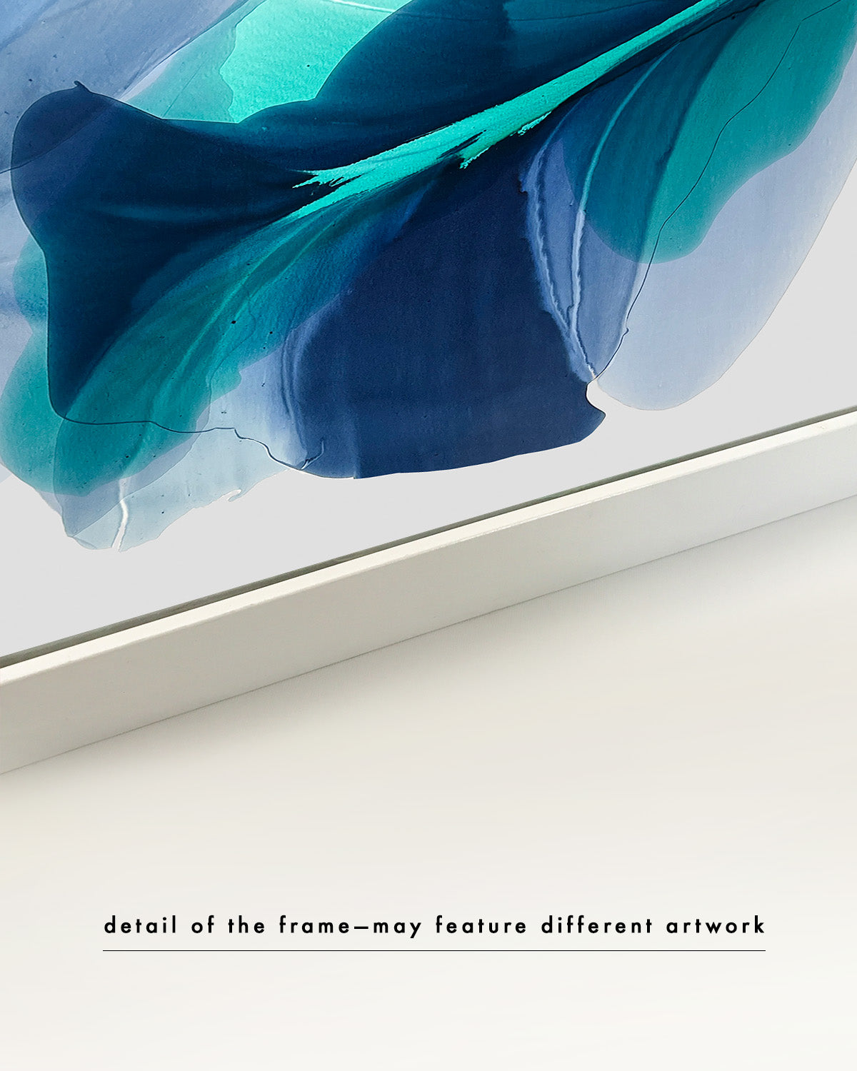 Modern Fine Art for Home Decor Abstract Watercolor Painting Voda 30x40" by Marta Spendowska