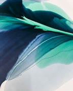 Modern Fine Art for Home Decor Abstract Watercolor Painting Voda 30x40" by Marta Spendowska