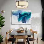 Modern Fine Art for Home Decor Abstract Watercolor Painting Voda 30x40" by Marta Spendowska