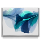 Modern Fine Art for Home Decor Abstract Watercolor Painting Voda 30x40" by Marta Spendowska