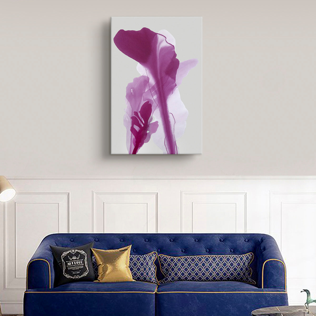 Modern Fine Art for Home Decor Abstract Watercolor Painting Why don't we blow a kiss 36x24" by Marta Spendowska