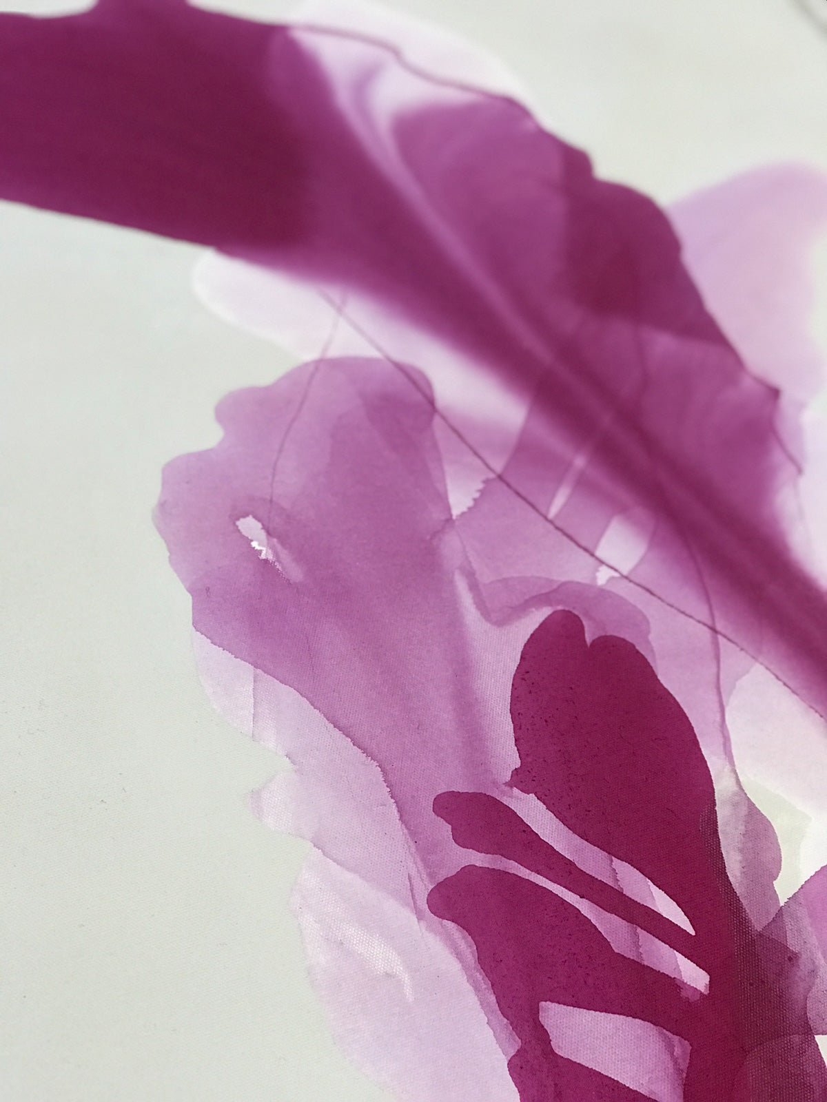 Modern Fine Art for Home Decor Abstract Watercolor Painting Why don't we blow a kiss 36x24" by Marta Spendowska