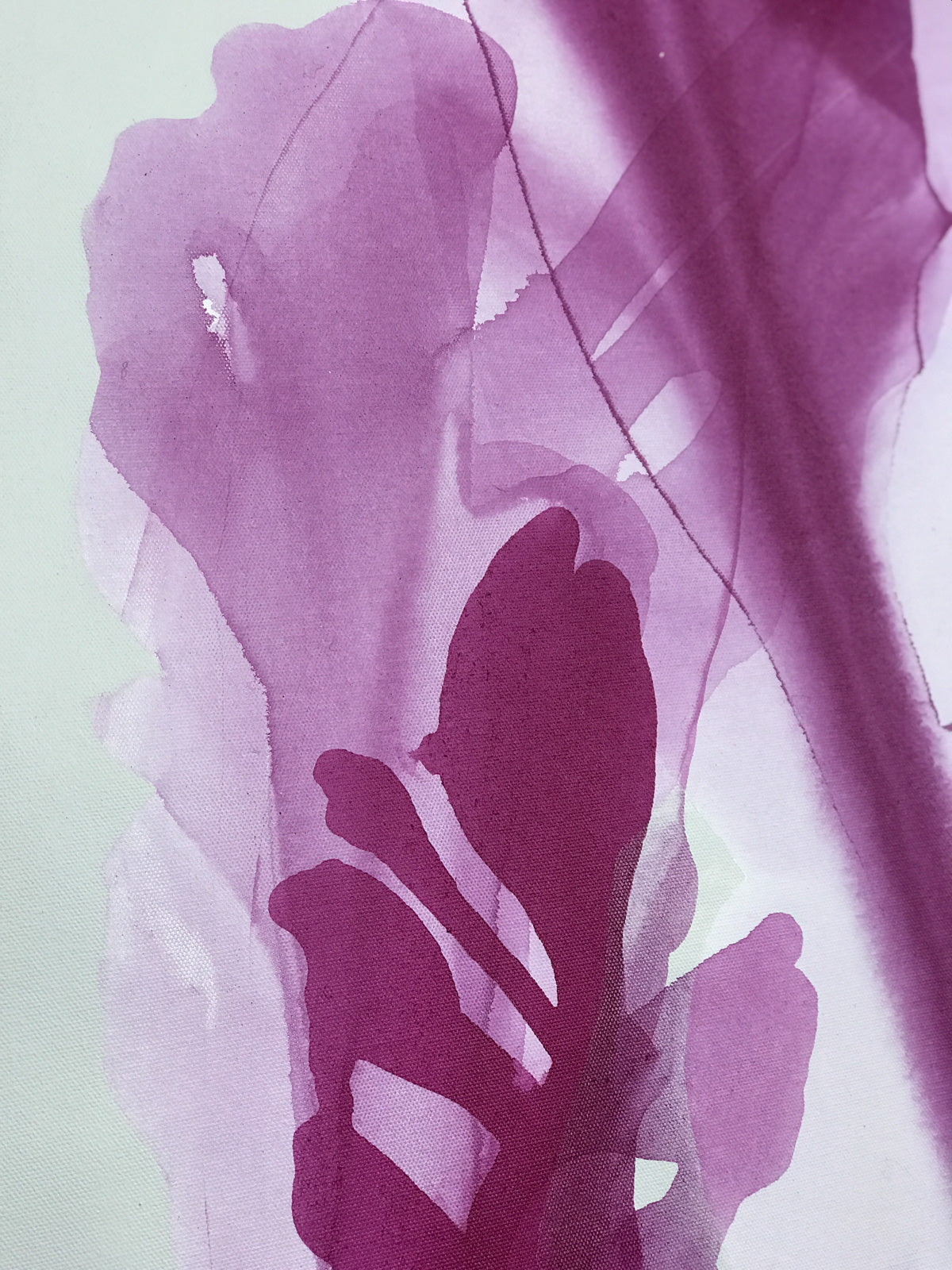 Modern Fine Art for Home Decor Abstract Watercolor Painting Why don't we blow a kiss 36x24" by Marta Spendowska