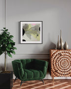 Modern Fine Art for Home Decor Botanical Abstract Watercolor Painting A cheek of life 22x22" by Marta Spendowska