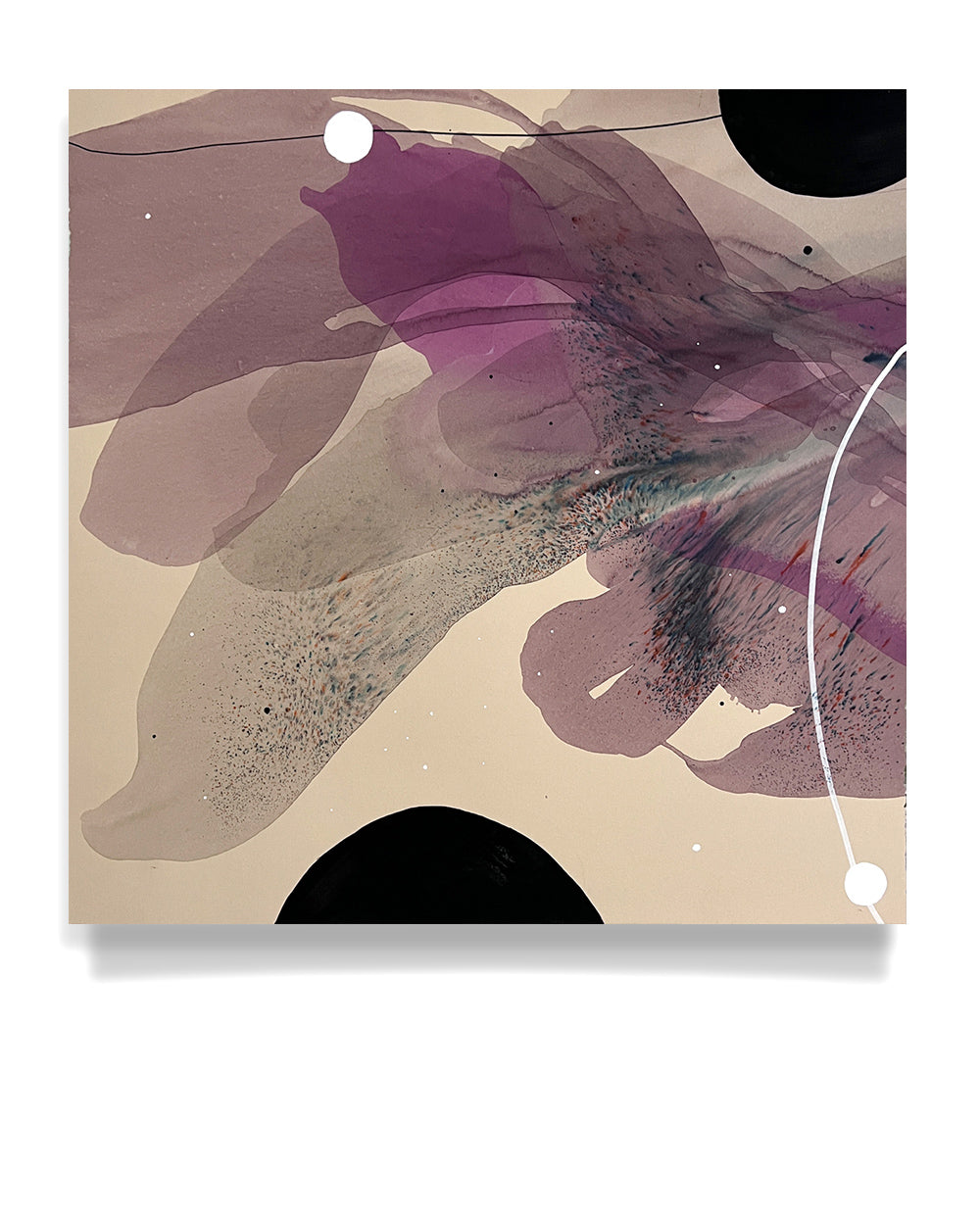 Modern Fine Art for Home Decor Might dare to touch 16x16" by Marta Spendowska