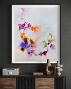 Modern Fine Art for Home Decor Botanical Watercolor Painting Dulcet 30x22" by Marta Spendowska