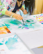 Modern Fine Art for Home Decor Botanical Watercolor Painting Dulcet 30x22" by Marta Spendowska