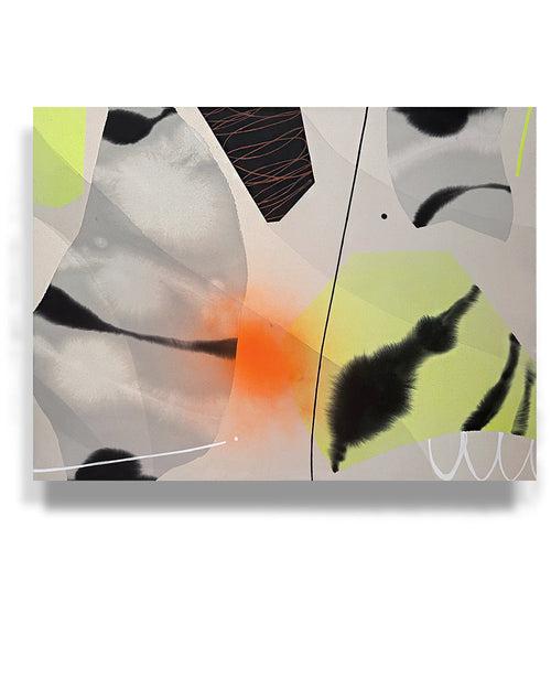 Modern Fine Art for Home Decor Painting | Attempt to Rise | 48x36 Canvas by Marta Spendowska