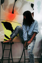 Modern Fine Art for Home Decor Painting | Attempt to Rise | 48x36 Canvas by Marta Spendowska