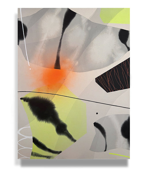 Modern Fine Art for Home Decor Painting | Attempt to Rise | 48x36 Canvas by Marta Spendowska