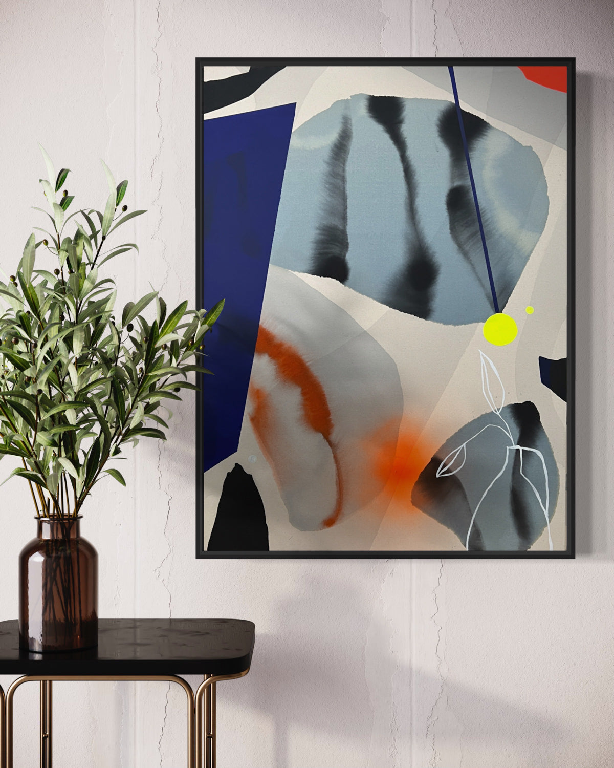 Modern Fine Art for Home Decor Painting | Facing skies and seas | 41x31 Canvas by Marta Spendowska