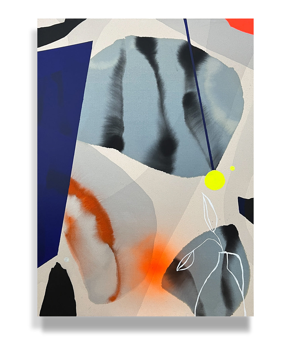 Modern Fine Art for Home Decor Painting | Facing skies and seas | 41x31 Canvas by Marta Spendowska