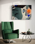 Modern Fine Art for Home Decor Painting | Immortal Sun | 48x36 Canvas by Marta Spendowska