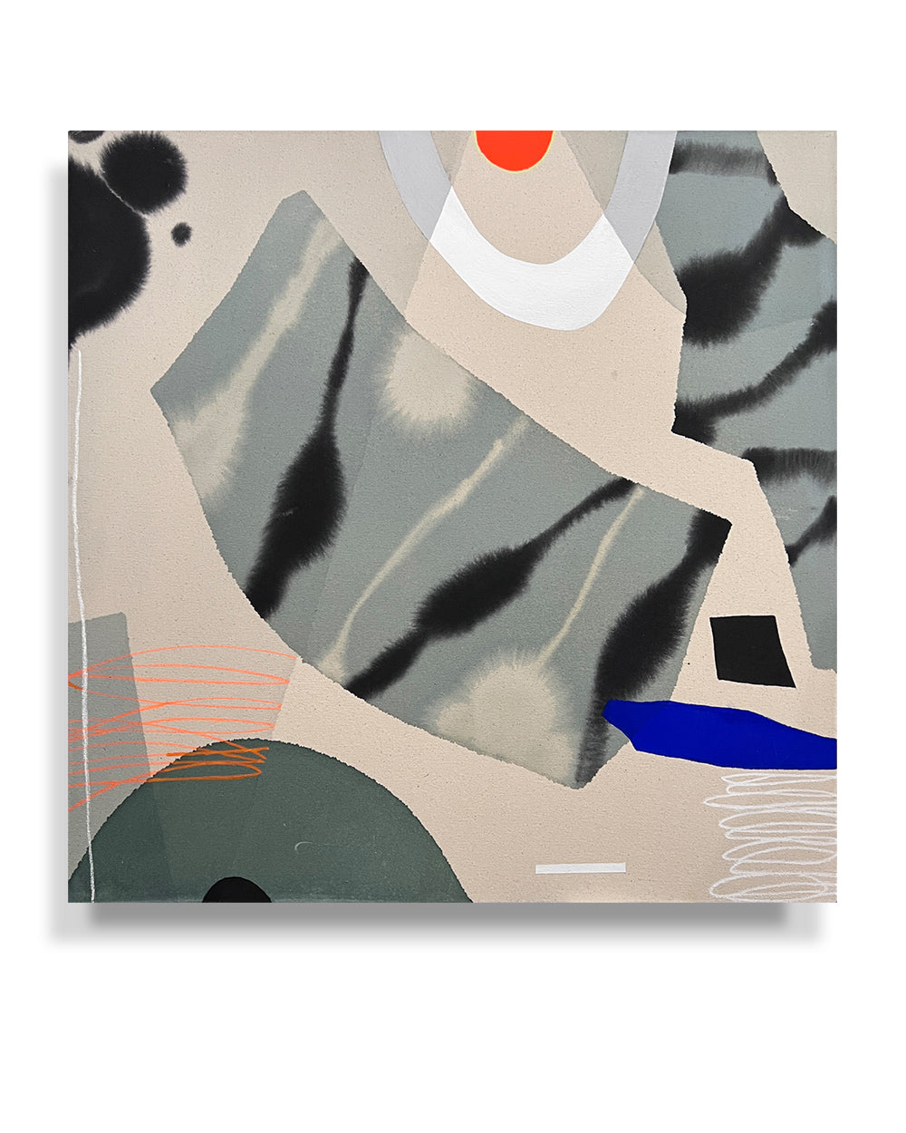 Modern Fine Art for Home Decor Painting | The Golden Heaven | 25x25 Canvas by Marta Spendowska