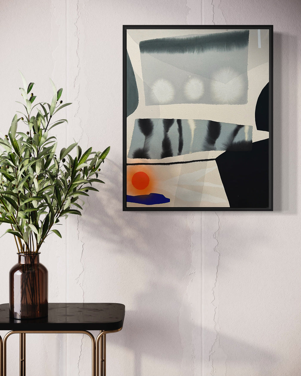 Modern Fine Art for Home Decor Painting | The hillside knows | 31x25 Canvas by Marta Spendowska