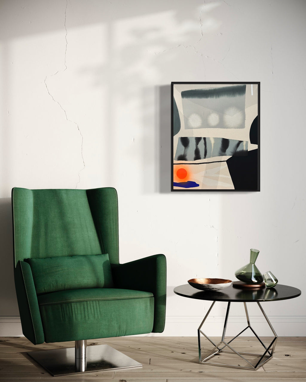 Modern Fine Art for Home Decor Painting | The hillside knows | 31x25 Canvas by Marta Spendowska