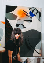 Modern Fine Art for Home Decor Painting | The hillside knows | 31x25 Canvas by Marta Spendowska