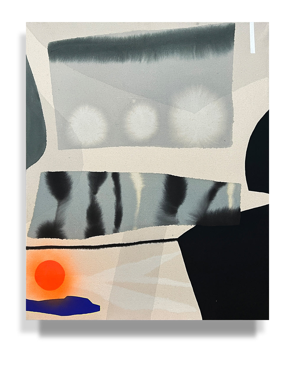 Modern Fine Art for Home Decor Painting | The hillside knows | 31x25 Canvas by Marta Spendowska