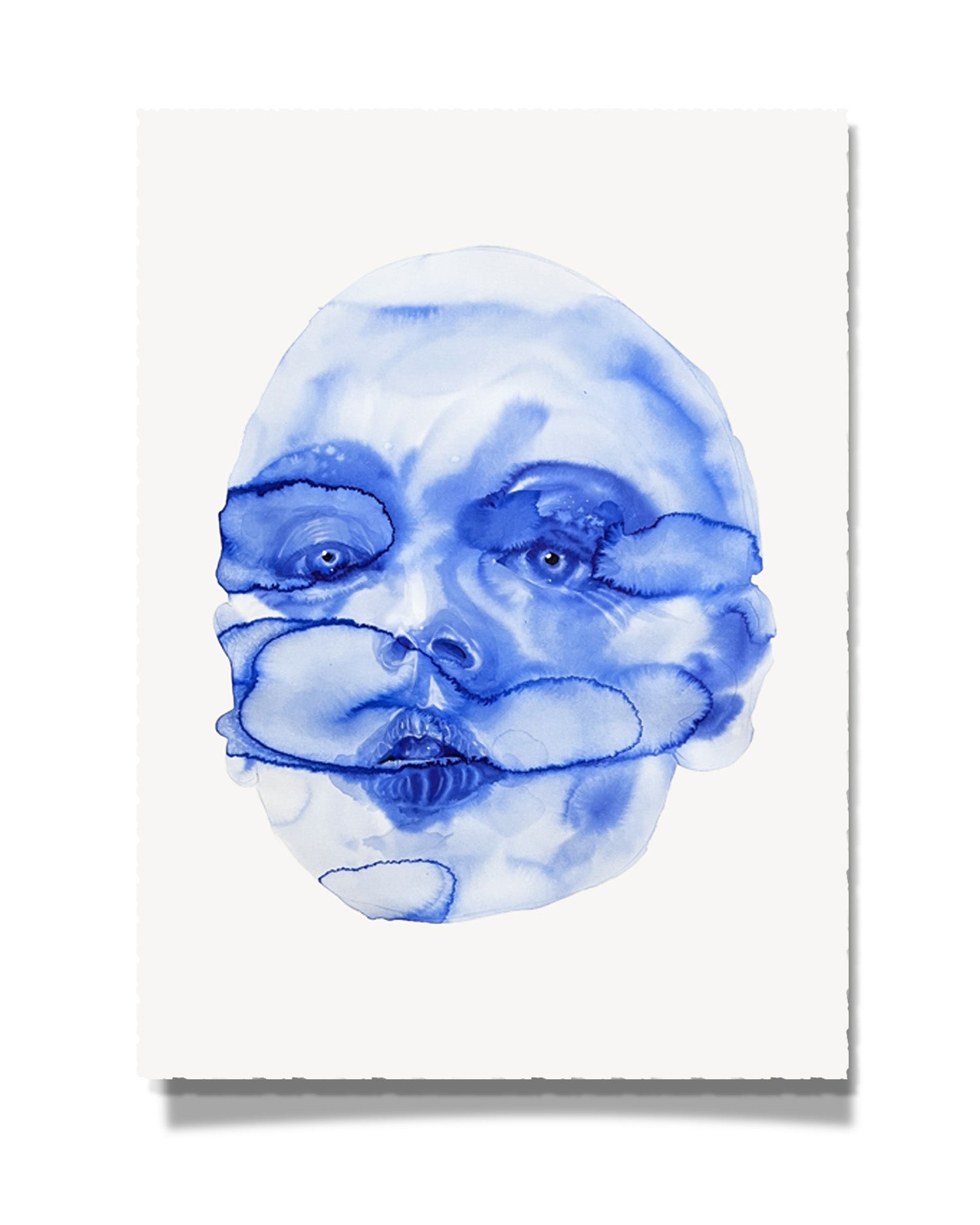 Watercolor Portrait Painting Ōrakle 3, 30x22"